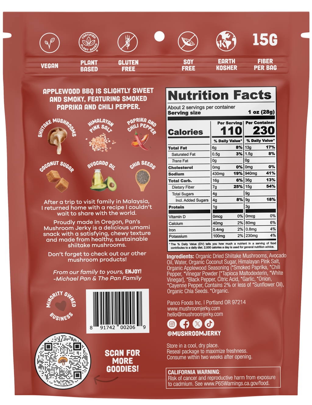 Applewood BBQ Pilz-Jerky
