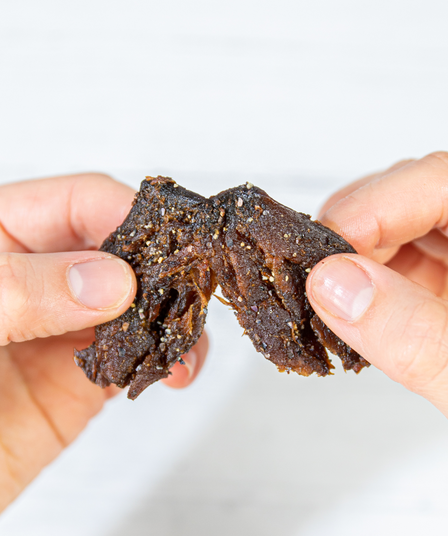Pilz-Jerky mit Salz und Pfeffer
